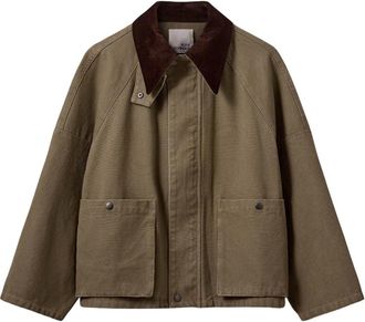 Sofie Schnoor Francosw Oversized Canvas Jacket - Dames - Zomerjassen - Bruin - XS - Katoen - Jassen