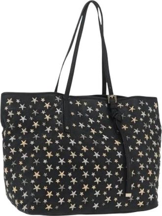 Jimmy Choo London Pre-owned Leather Tote Bag - Dames - Vintage Shopper - Zwart - ONE Size - Leer - Vintage