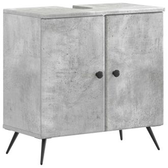 vidaXL Mueble De Lavabo Para Ba&ntilde;o Breda Gris Hormig&oacute;n Vidaxl