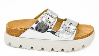 Corkys Footwear Womens Rumor Has It Platform Sandals In Silver Mirror Metallic