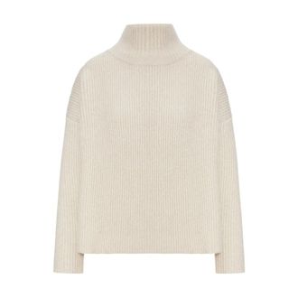 Max Mara Eccelso Sweater - Dames - Coltruien - Beige - S - Wol - Truien & Vesten