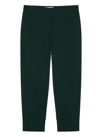 Marc O'Polo high-waisted trousers - women - Elastane/Cotton - 34 - Green