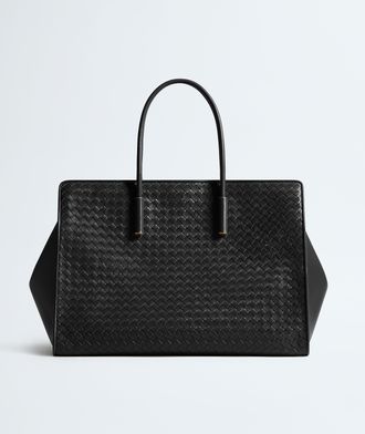 Bottega Veneta Large Barbara Tote - Black - Woman - 100% Lambskin