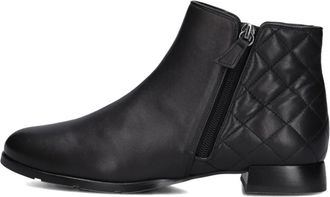 Hassia Zwarte Leren Enkellaarsjes Madeira - Dames - Enkellaarsjes - Zwart - 42 1/2 EU - Leer - Schoenen