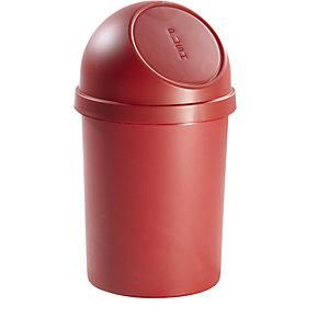 Helit Recipiente Para Residuos Con Trampilla De Polipropileno Rojo