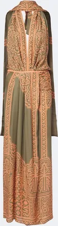 Johanna Ortiz Printed silk maxi dress