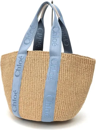 Chlo&eacute; Beige Blue Basket (Pre-Owned)