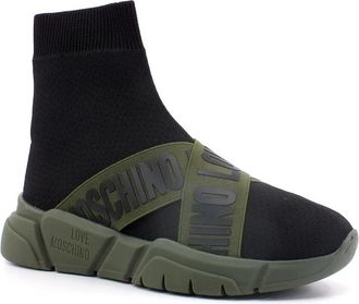 Love Moschino Elastic Sock Sneaker - Dames - Sneakers - Zwart - 38 EU - Schoenen