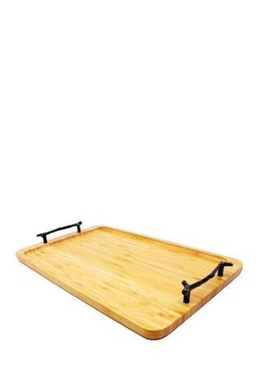 Berghoff Wrought Iron Handle Bamboo Tray in Multi at Nordstrom Rack