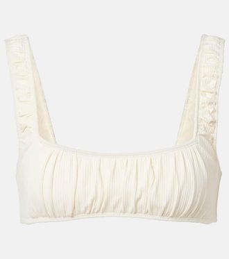 Montce Swim Zoe ribbed-knit bikini top