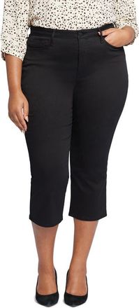 NYDJ Joni High Waist Capri Jeans in Black at Nordstrom, Size 14W
