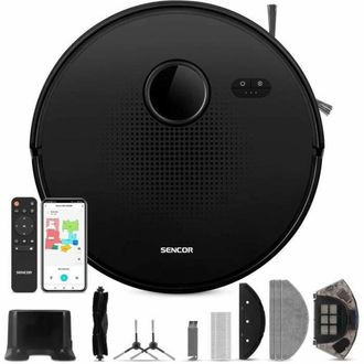 Sencor Srv 9020bk Aspirador Robot Negro Potente