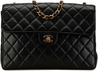 Chanel Pre-owned Leather chanel-bags - Dames - Vintage Schoudertas - Zwart - ONE Size - Vintage