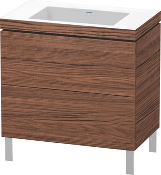 Duravit Duravit - Mueble De Ba&ntilde;o L-cube Wt Vero Air 698x800x480mm Sin Orificio Para Grifer&iacute;a Nogal Oscuro