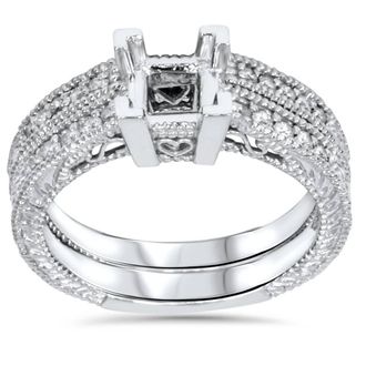 Pompeii3 1/4ct Princess Cut Diamond Engagement Ring Setting 14K Size Selectable