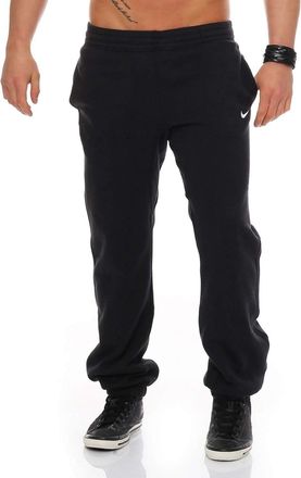 Nike Heren Club Swoosh Cuff Joggingbroek in zwart