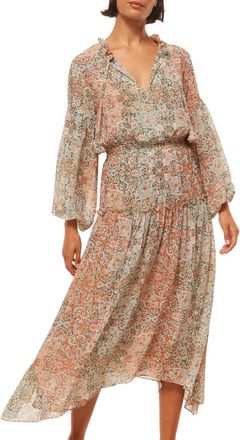 Misa Tasia Midi Dress In Ombre Tapestry