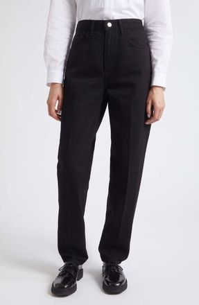 Nellie Partow Dylan Straight Leg Jeans in Black at Nordstrom, Size 6