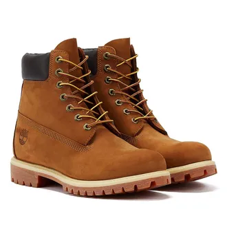 Timberland 6Inch Premium Mens Rust Boots - Brown - Size UK 7