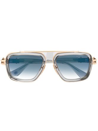 Dita Eyewear LXN-EVO pilot-frame sunglasses - unisex - Acetate/Titanium - One Size - Grey