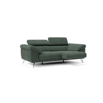 Divani.Store Sof&aacute; con reposabrazos con arc&oacute;n 183 cm verde