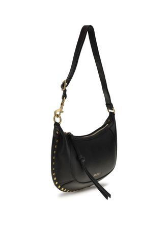 Isabel Marant Womens Oskan Moon Shoulder Bag Black Calf Leather Bos Taurus