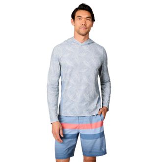 Free Country Mens SunFree UPF Printed Hoodie