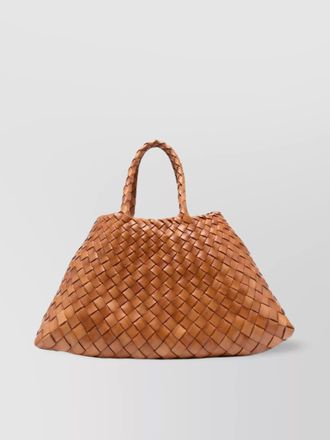 Dragon Diffusion santa croce small leather tote bag