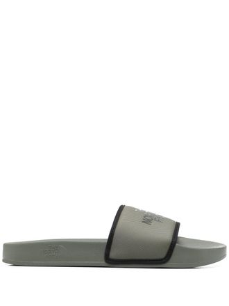 The North Face logo-print slides - men - Rubber/Rubber/Rubber/Fabric/Fabric - 7 - Green