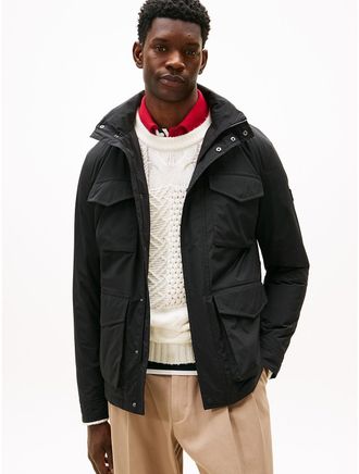 Tommy Hilfiger Mens Water-Repellent Packable Field Jacket - Black - XXL