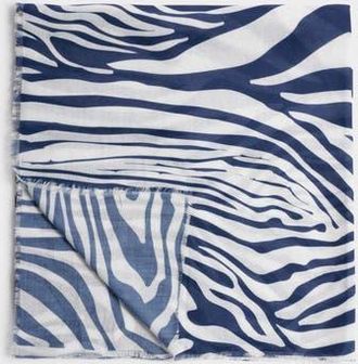 Katie Loxton Printed Scarf in Zebra at Nordstrom