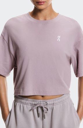 On Club Boxy-T Cotton Graphic T-Shirt in Heron at Nordstrom, Size X-Small