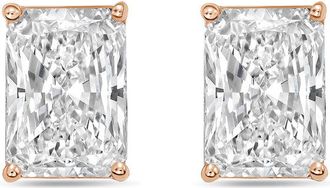Diana M. Jewels 14Kt Rose Gold 8.00 cts Lab Grown Radiant Cut Diamond Studs