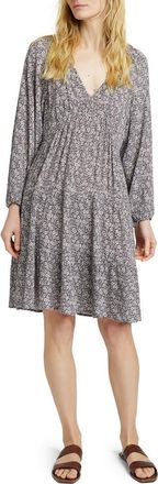 Faherty Sirene Floral Long Sleeve Dress in Navy Ditsy at Nordstrom Rack, Size Xx-Small