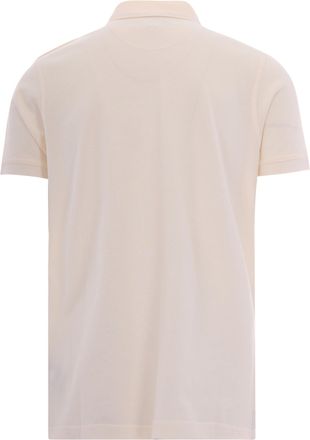 Barbour Mens Polo Shirt Tartan Piquet Whisper White White-Classic Cotton White/classic T-shirts And Polos