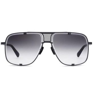 Dita Eyewear Mach-Five Bold Aviator-Style Sunglasses with Gradient Grey Lenses