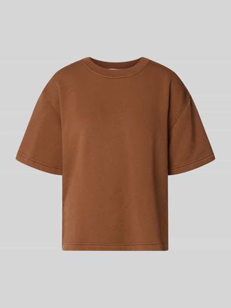 Rich & Royal Sweatshirt mit 1/2-Arm und Rundhalsausschnitt in Cognac, Gr&ouml;&szlig;e XL