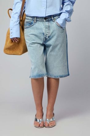 Frenken Short Two Color Blue Denim