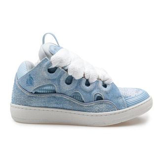 Lanvin Sneakers, female, Blue, 6 UK, Denim Blue Trainers Aw25