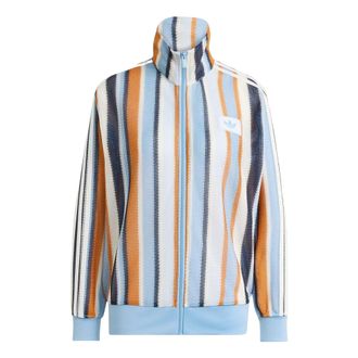 adidas (WMNS) adidas Summer Glow Knitted Firebird Track Jacket Asia Sizing Ash Blue KX9473