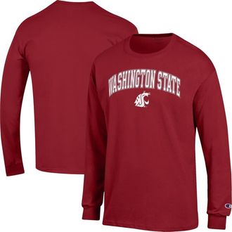 Champion Mens Champion Crimson Washington State Cougars Arch Over Logo Long Sleeve T-Shirt at Nordstrom, Size Xx-Large