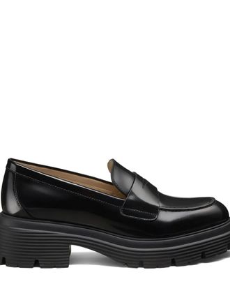 Stuart Weitzman Hudson Lite loafers - women - Leather/Leather/Rubber - 35,5 - Black