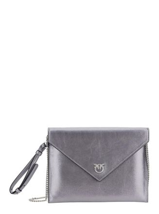 Pinko Flat Purse Handle Metallic