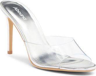 Abound Paz Spike Heel Sandal in Silver Metallic at Nordstrom Rack, Size 11