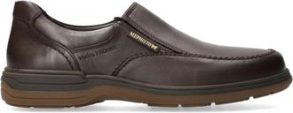 Mephisto Davy Donkerbruine Leren Mocassin voor Heren - Heren - Loafers - Bruin - 38 1/2 EU - Leer - Schoenen