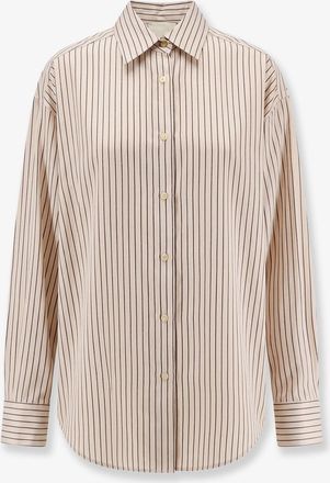 Alysi Camicia oversize in lyocell e seta a righe - ALYSI - gender_Woman