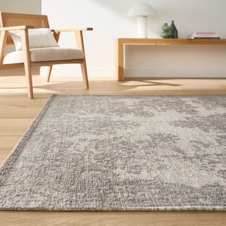 La Redoute Interieurs Vintage plat geweven tapijt met gebruikt effect, Osca