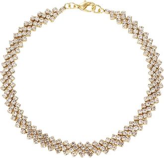 Adornia Crystal Curb Chain Anklet in Gold at Nordstrom Rack