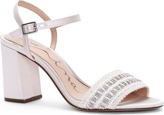 Nina Herma Ankle Strap Sandal in Ivory at Nordstrom, Size 9.5