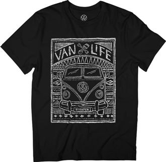 Volkswagen Aztec Doodle Mens T-Shirt